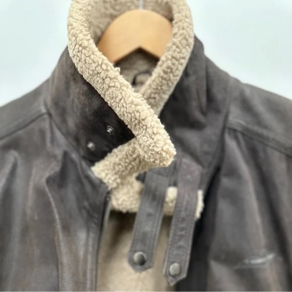 Royal Air Force XL men’s B3 style genuine leather, shearling jacket EUC - Picture 11 of 16